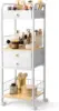 HBlife Floor Makeup Organizer Storage Cart, Make Up Organizers with Drawers, Vanity Cosmetics Display Cases Holder for Skincare 1