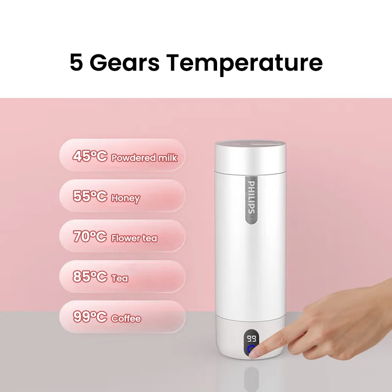 كوب حافظ حرارة كهربائي فيليبس ٤٠٠مل