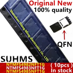 10 - Piece Set of 100% New QFN - 8 Power MOSFETs (NTMFS4982NFT1G)