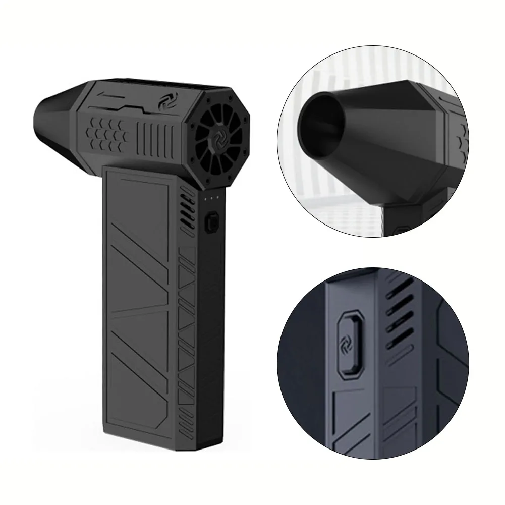 

130000RPM Turbo Fan Silent High Power Jet Fan Brushless Motor Air Duster Type-C Fast Recharging Dust Blower Air Blower