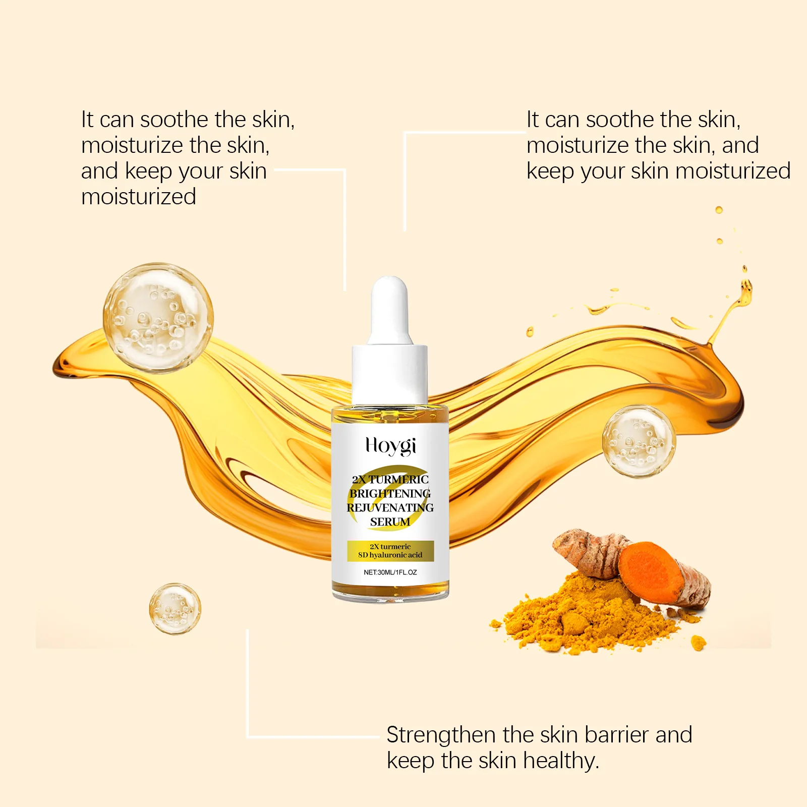 Turmeric Cleanser Dark Spot Remover Oil Control Facial Exfoliating Moisturizing Brightening Skin Care Kojic Acid Cleansing Pads 4