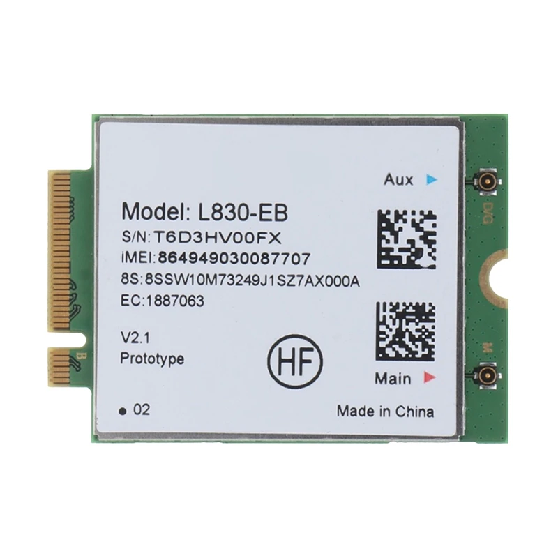 L830-EB 다기능 내장 4G 단일 모듈, 레노버 X280 X380 S1 P52s T580 T480 L580 용 4G 모듈