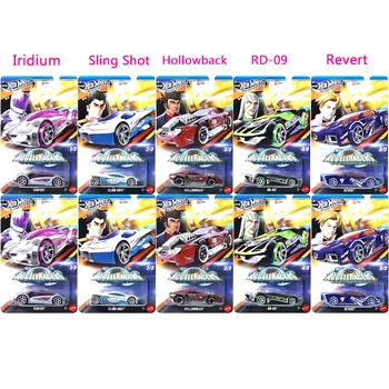 Hot Wheels Silver Car Models Acceleracers 20th Anniversary Entertainment Set Vehicle Boys Toys 1/64 Hollowback Revert Sling Shot