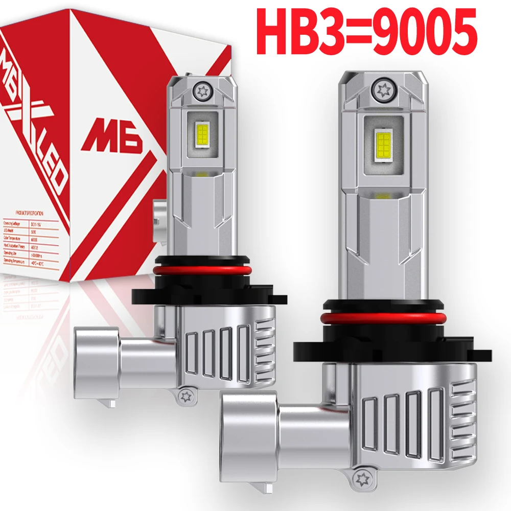 2 Bombillas LED 9005 HB3 20W 4300K Blanco Cálido - Reemplazo Dual Para Faros, Alta Y Baja