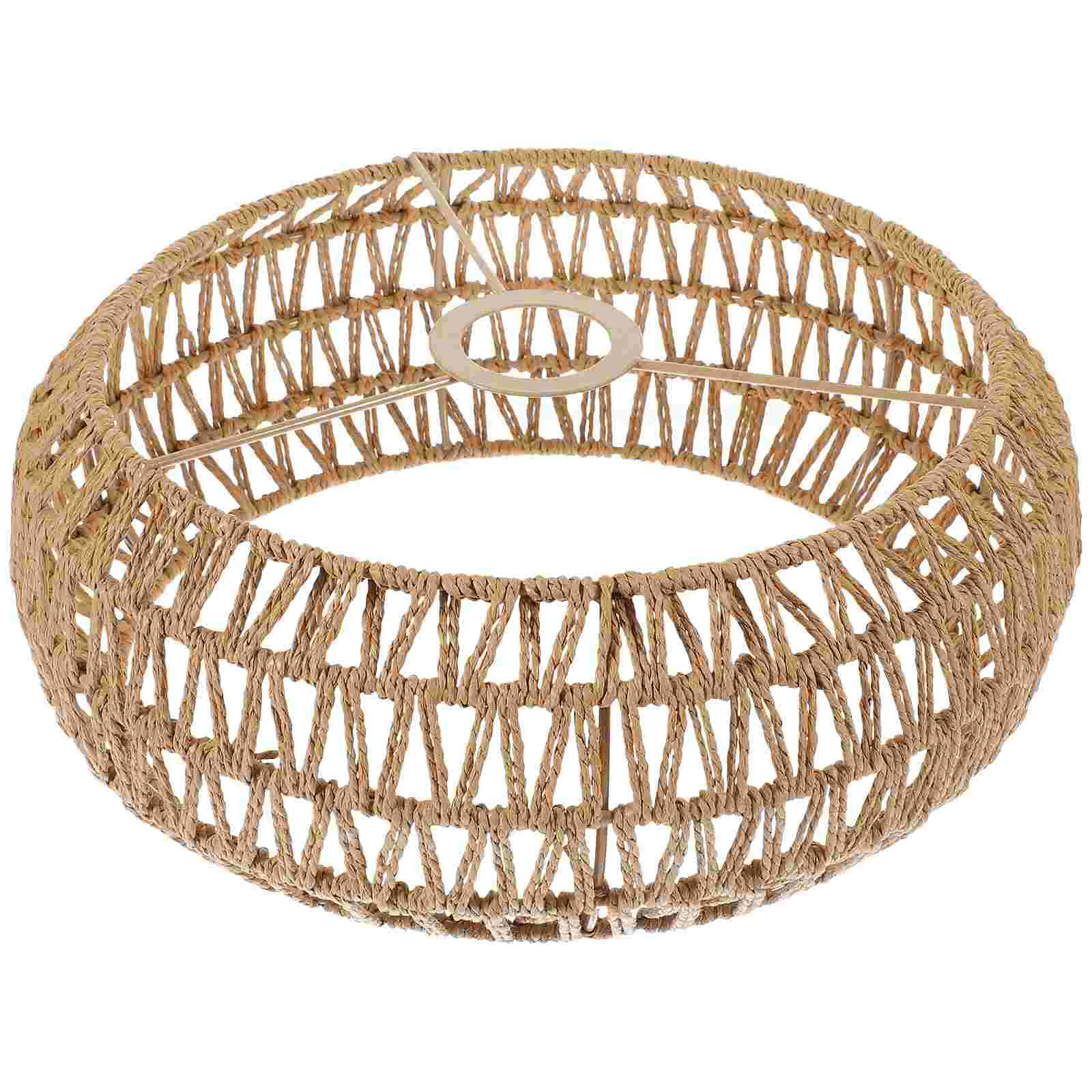 

Ретро соломенный веревочный абажур подвесные оттенки подвесной потолок искусственный бумажный светильник для крышки