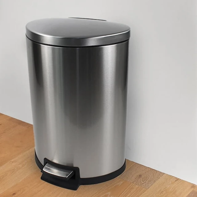 Better Homes & Gardens 14.5 Gallon Trash Can Stainless Steel Semi-Round  Kitchen Trash Can Garbage Can Garbage Bin - AliExpress