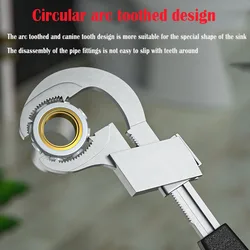 Jeu de clés d'évier à assembler multi usages, 56 80mm, outils manuels ajustables en Arc, clé pour salle de bain et cour, 2022 