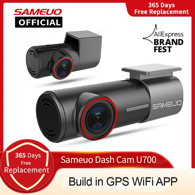 Sameuo U2000 dash cam front and rear 4k 2160P 2 camera CAR dvr dashcam  Video Recorder