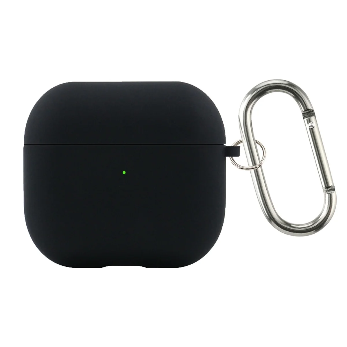 Flocking Silicone Bluetooth Headphone Case with Metal Buckle - Wireless Charging Compatible Cover