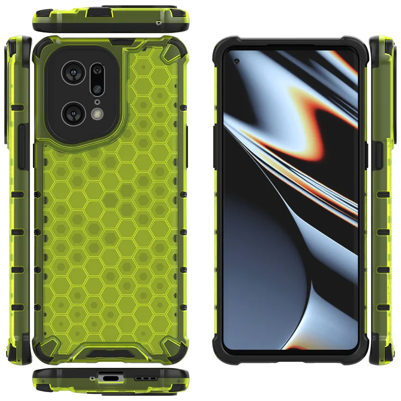 Shockproof Armor Clear Phone Case with Transparent Silicone Bumper