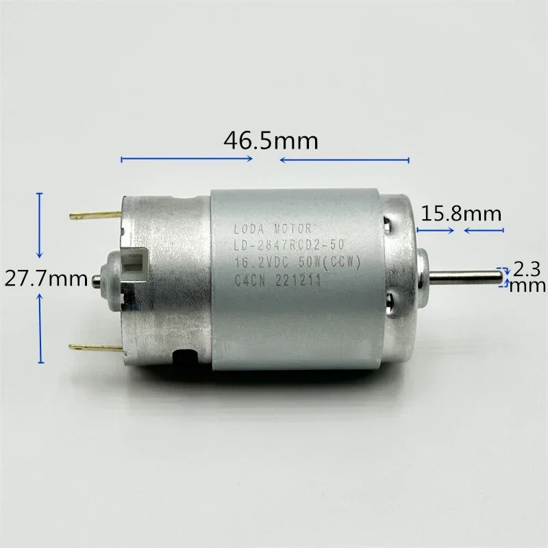 Micro moteur RS-395 DC 12V-18V 17000 tr/min balais carbone