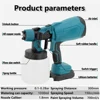 1000ML Electric Spray Gun High Power Cordless Paint Sprayer HVLP Auto Furniture Steel Coating Airbrush For Makita 18V Battery 4
