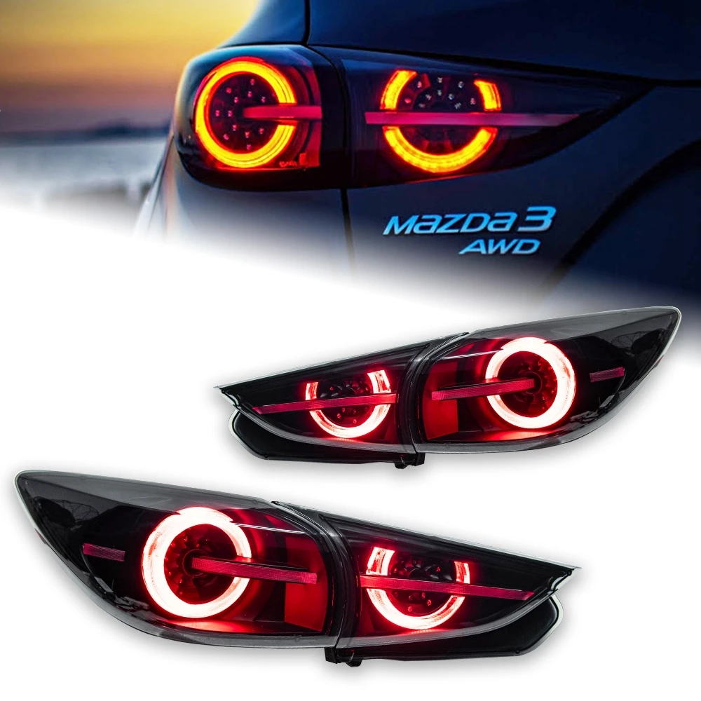 

AKD Car Styling Tail Lamp for Mazda 3 Axela LED Tail Light Hatchback Mazda3 DRL 5-door Dynamic Signal Reverse Auto Accessories