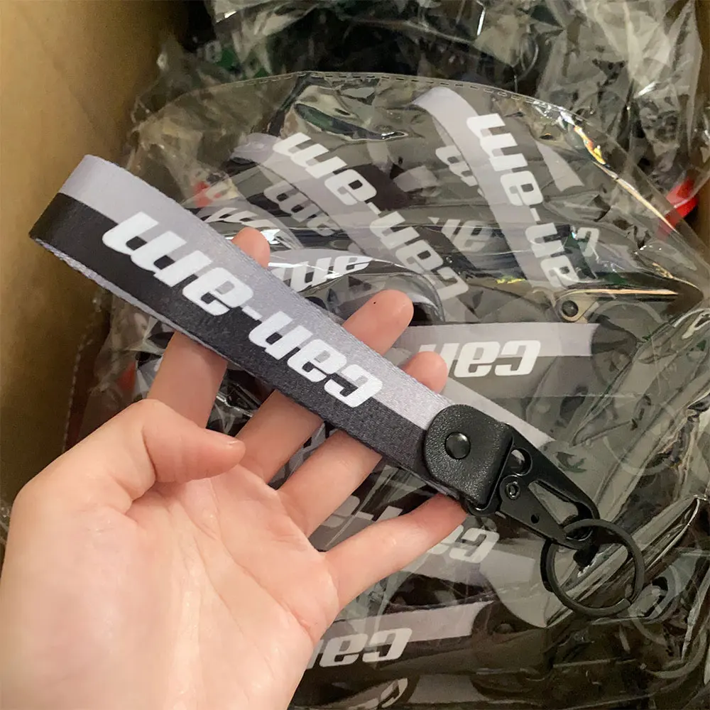 Keychain Mobile Phone Hanging Strap Lanyards Wrist/Palm Lanyard Cell Holders Hook For BRP CAN-AM keychain climbing hook metal keychain mini wrench keychain motorcycle keychain