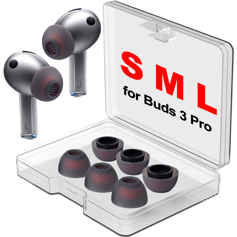 3Pairs Silicone Eartips Earbuds for Samsung Galaxy Buds3 Pro Replacement Anti-slip Ear Tips Earplugs for Samsung Buds 3 Pro