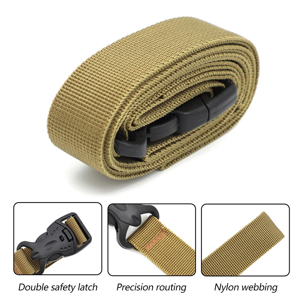 135cm Adjustable Handle Strap Double Security Buckle Outdoor Camping Luggage Hiking Binding Belt PP Webbing Pack Fastening Tool