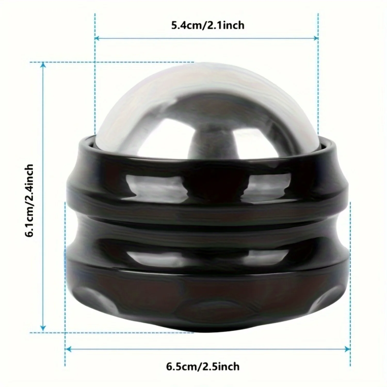 1pc Stainless Steel Iced Massage Ball, 54mm/2.1inch Hot & Cold Compress, Muscle Cooling Beauty Tool for Sports Fitness