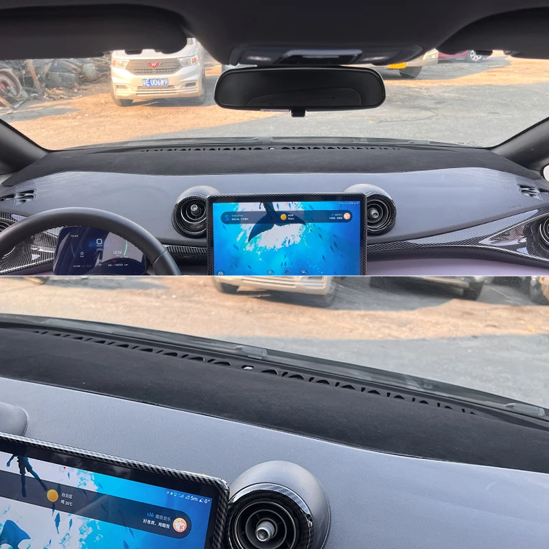 NEW1 BYD 돌핀 2023-2024 차량 대시보드 매트 자동차 액세서리 미끄럼 방지 계기판 보호 매트