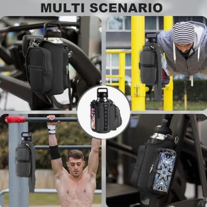 Magnetic Sports and Travel Gym Bag with Strap & Water Bottle Holder