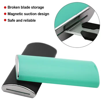 Metal Waste Blade Storage Box Safety Professional Blade Disposal Container Vinyl Carbon Fiber Queegee Tool Convenient Car Tools 1
