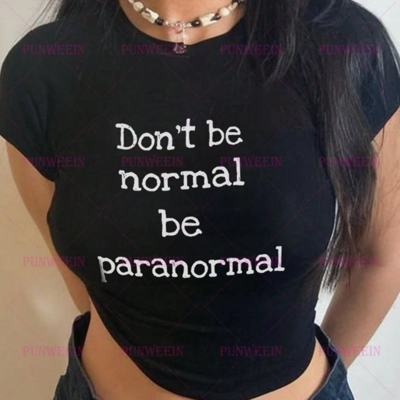 Aesthetic Letter Print Women Clothes Trashy Y2k Tops Tees Gothic Emo Girls Harajuku Streetwear Harajuku Y2k Top Gothic Crop Tops