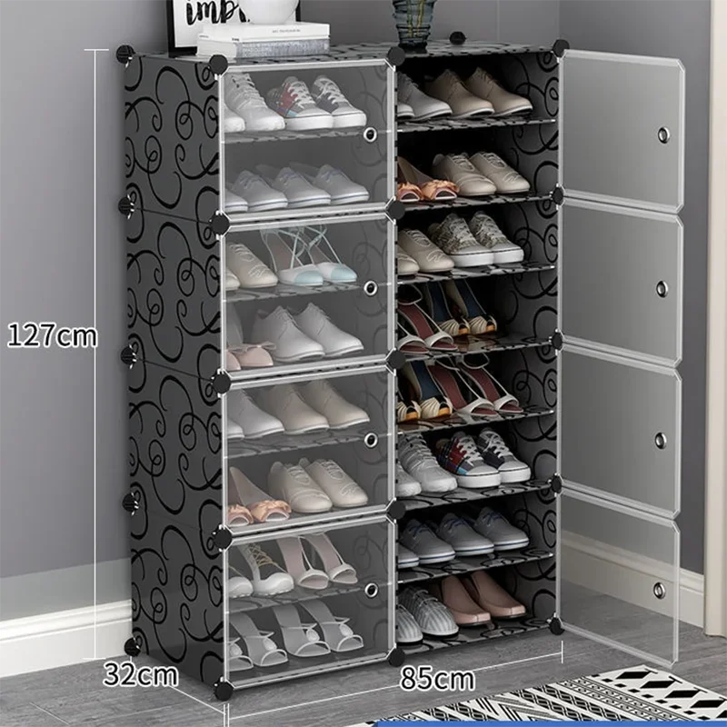 Storage Mobile Shoe Rack Organizer Salon Luxury Closets Shoe Cabinet  Cupboard Display Zapatero Organizador De Zapatos Furniture - AliExpress
