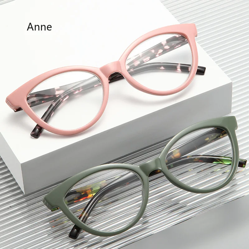 Fashionable Cat Eye Reading Glasses Men Female Personality Large Frame Spring Leg Presbyopia Glasses +1.0 To + 4.0 gafas 2