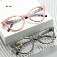 Fashionable Cat Eye Reading Glasses Men Female Personality Large Frame Spring Leg Presbyopia Glasses +1.0 To + 4.0 gafas 2