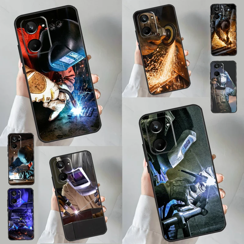Saldatore Saldatura Hot Metal Worker Per Realme C31 C30 C33 C35 C55 C11 C15 C21Y C25 Gt Neo 3 5 2T 3T 8 9 10 11 Pro Plus Case