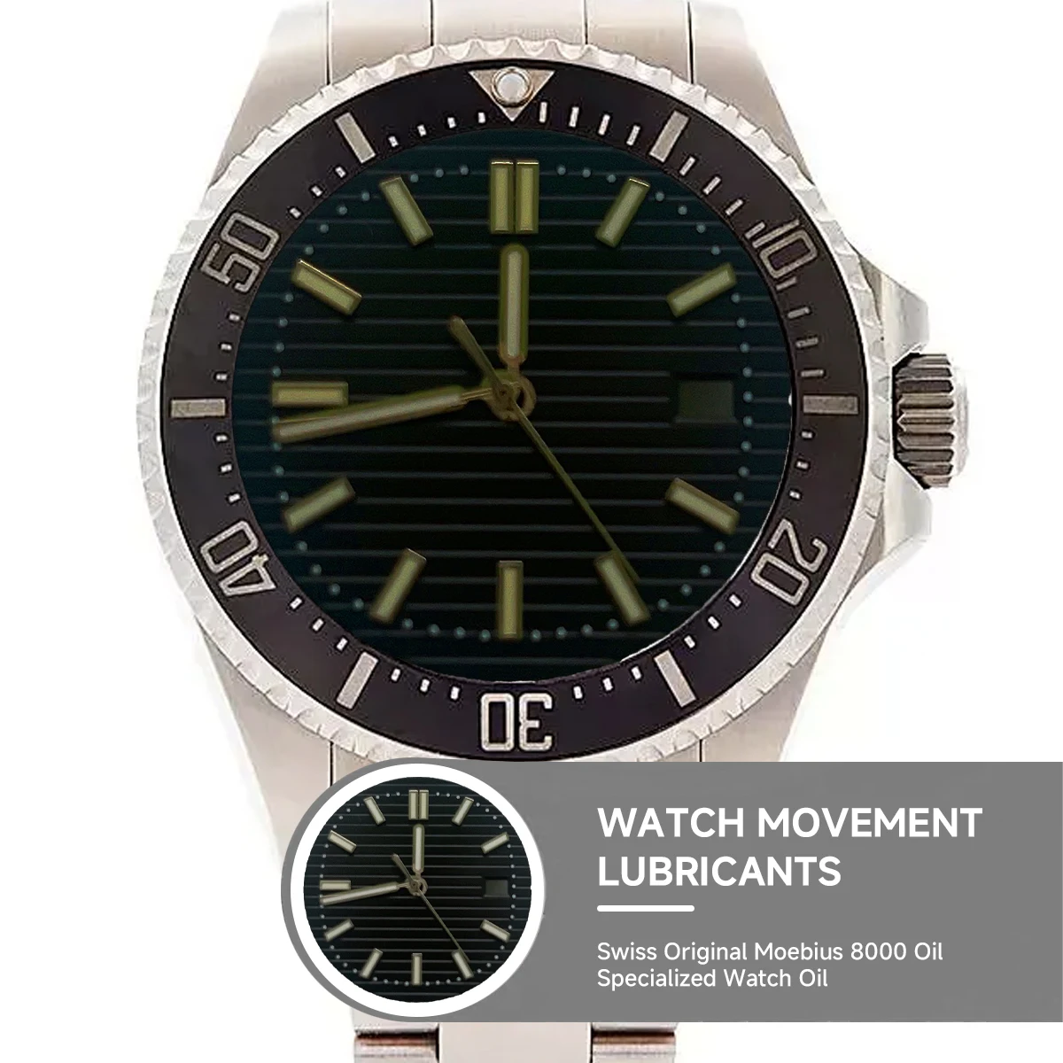 Enhanced Dial and Hands Set for NH35 Movement Watches, 30.5mm