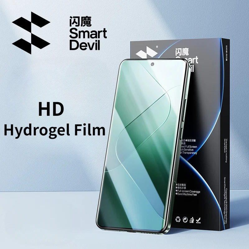 SmartDevil 2/3PCS Hydrogel Film für Xiaomi 15 HD Screen Protector Vollkleber Weiche Film für Redmi Note 14Pro Plus Anti-Fingerabdruck