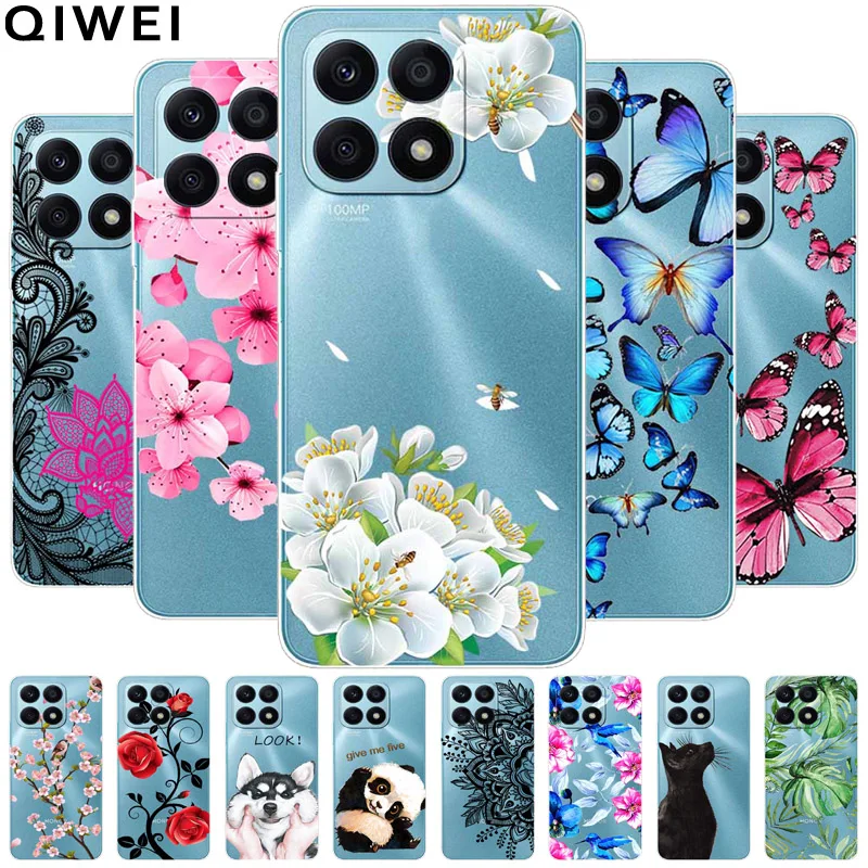 Per Honor X8B Custodia Trasparente In Silicone Morbido Tpu Coque Per Honor X8B X 8B Cover Per Telefono Su Honorx8B 4G Clear Funda Shells 6.7