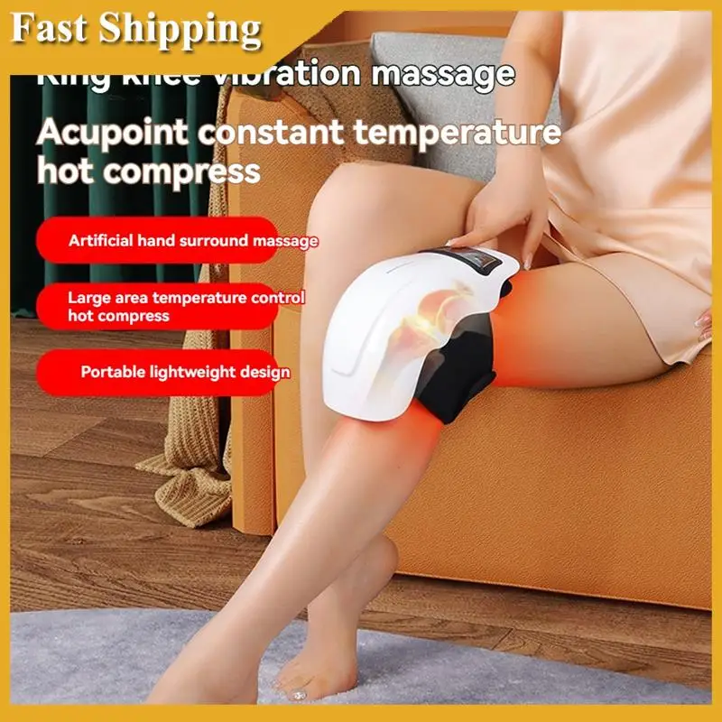 Knee Massager Thermal Massager Vibration Physiotherapy Instrument Wearable Knee Massage Automatic Massager-A02P