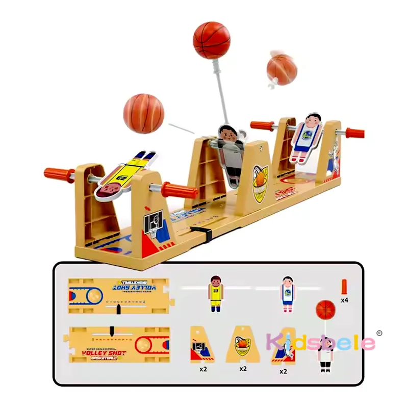 Interactive Desktop 2 Player Battle Soccer Shot Board Basketball Game Kids Learning Table Toy Family Party Game Christmas Gift 3
