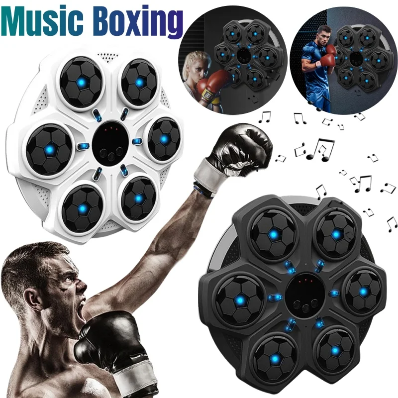 Music Boxing Machine Boxing Reaction Wall Target Adjustable Smart Bluetooth Machine Wall Mounted Gym Accessories