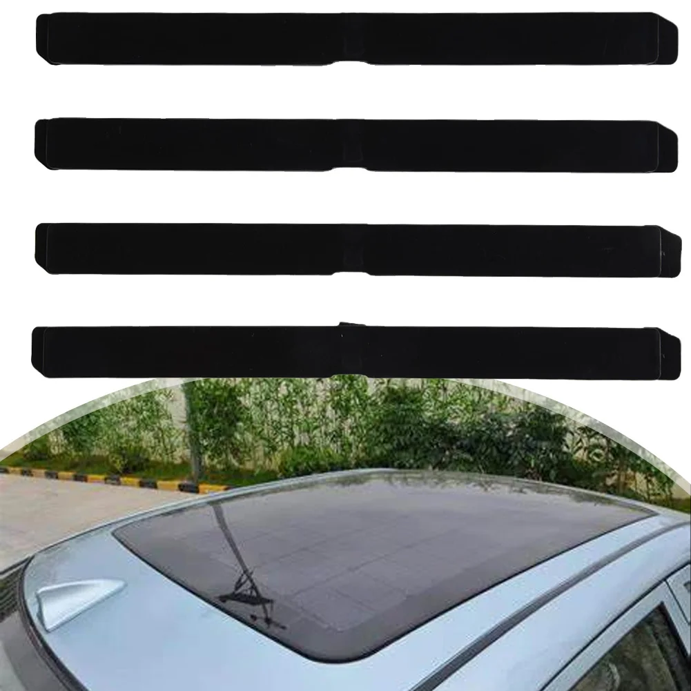 

4pcs Car Front Rear Cover Roof Carrier 5187877 5187878 For Opel Astra H Vehicle Black-Plastic Exterior Parts Roof Racks Boxes