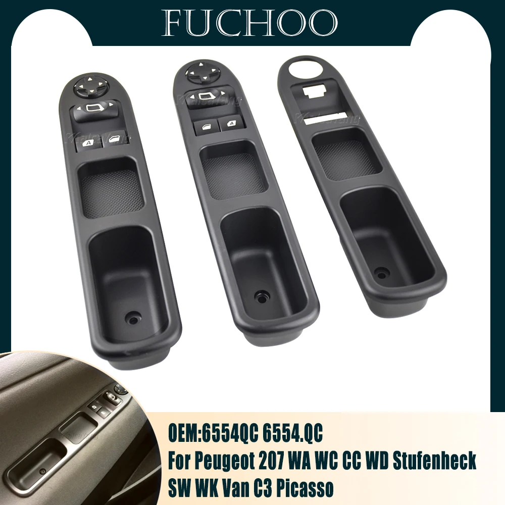 Lhd Rhd Per Peugeot 207 Wa Wc Cc Wd Stufenheck Sw Wk Van C3 Picasso Electric Master Control Power Lifter Interruttore Finestra 6554.Qc
