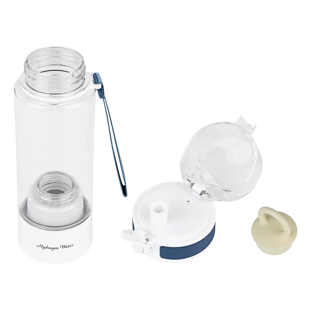 Alkaline Water Generator Portable Alkaline Water Generator Bottle with Electrolysis Technology for Outdoor Sports + Protective Cover