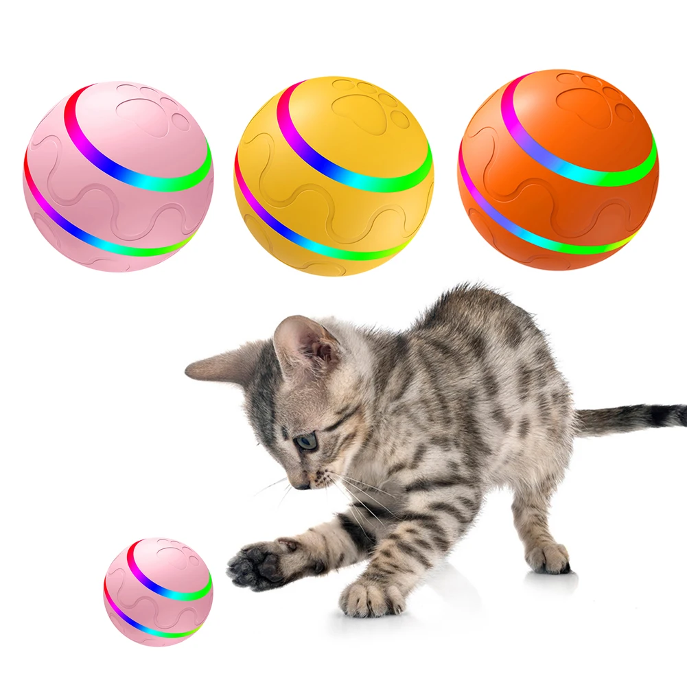 Smart Electric Jumping Ball Pet Dog Cat Toys Waterproof Silicone