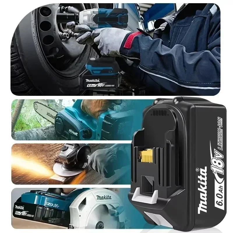 Original Makita Akku, für 18V Makita bl1850 BL1860 DTD173 Elektrowerkzeug - Professionelle Akku-Werkzeuge zum Bohren und Befestigen – Detail 10
