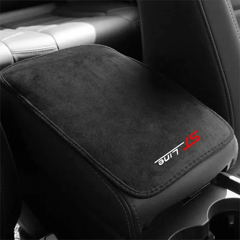 

Suede Leather Armrest Mat Arm Rest Auto Armrests Protection Cushion For Ford st-line mk2 st Vignale f150 Focus Car Accessories