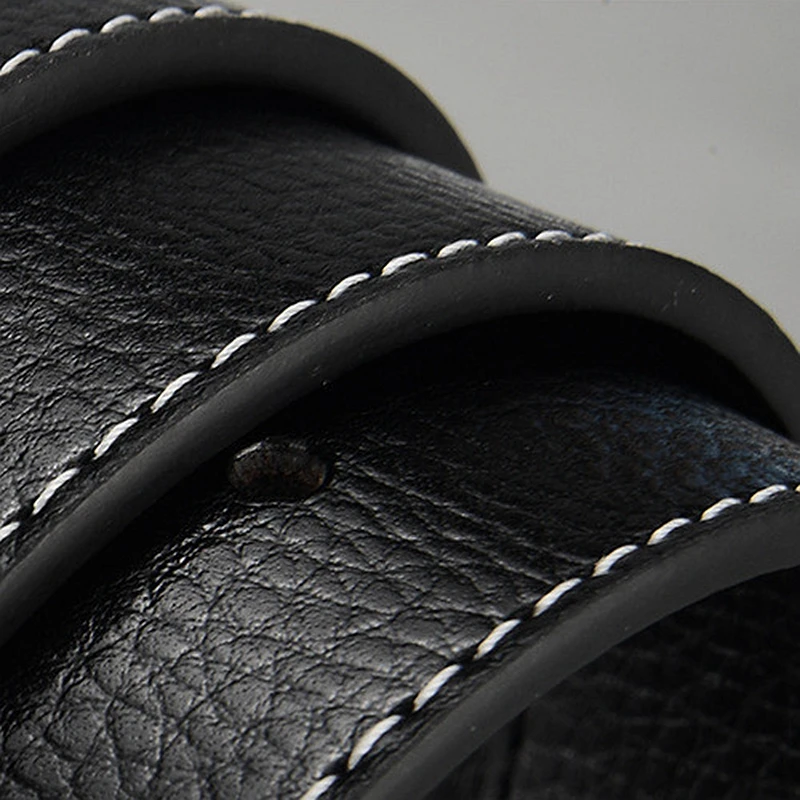 VOOTHOST Brand Design Belt For Men Fashion Smooth Buckle Belts Alloy Buckle Belts Leather Belts Gifts Business Casual Jeans Waist VA064_vogarts.com