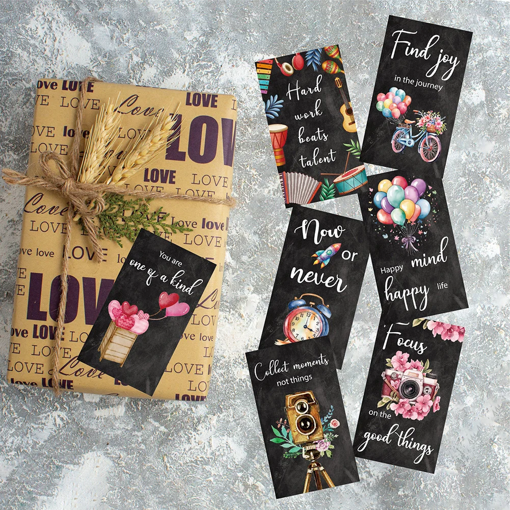 50pcs Lunch Box Cards Motivational Quote Encouragement Cards Premium Clear Printing Inspirational Cards For Encouragement