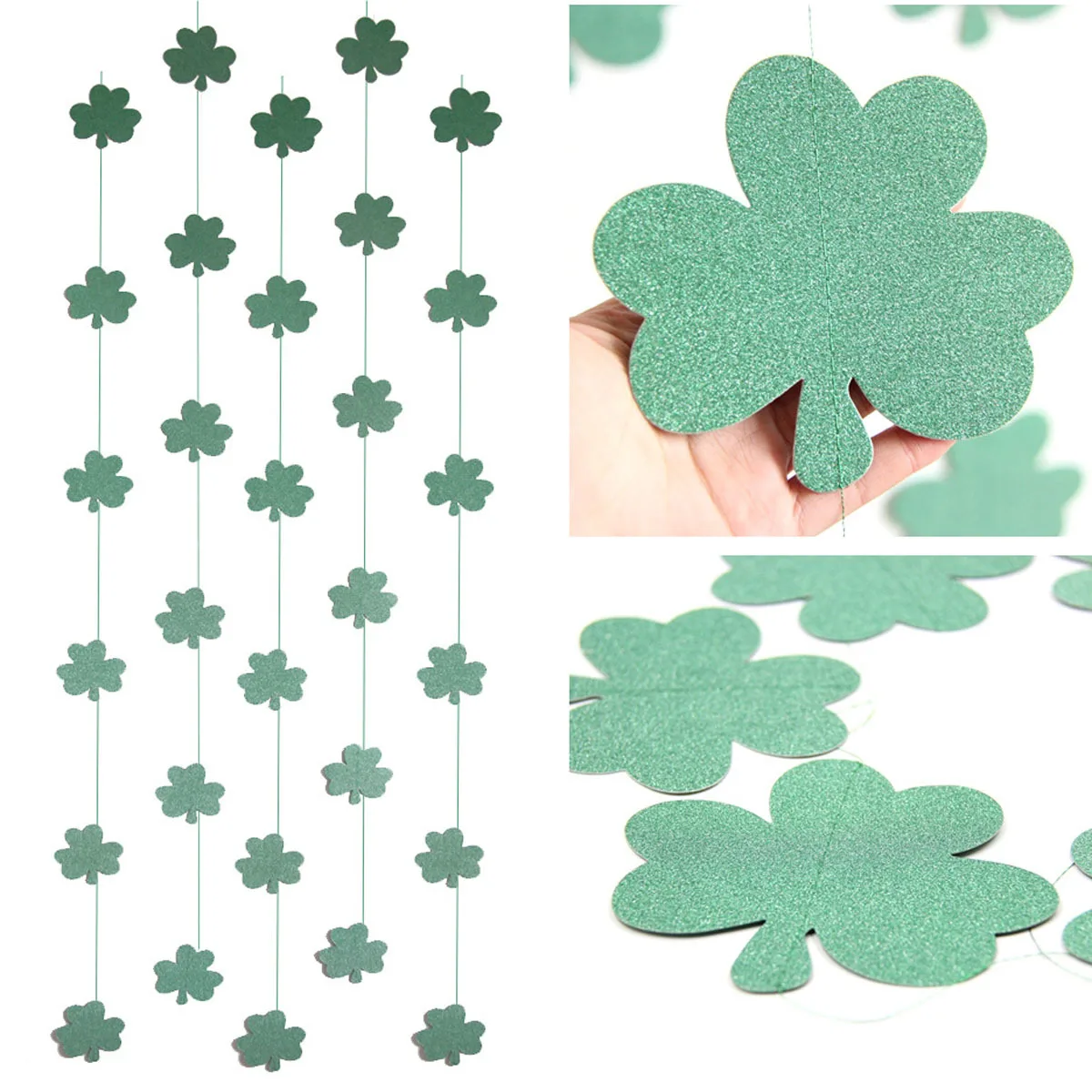 

1.8m Hanging Rattan Clover Pull Strip Party Wedding Stage Setting Decoration House Background Wall Decor Supplies Oranaments