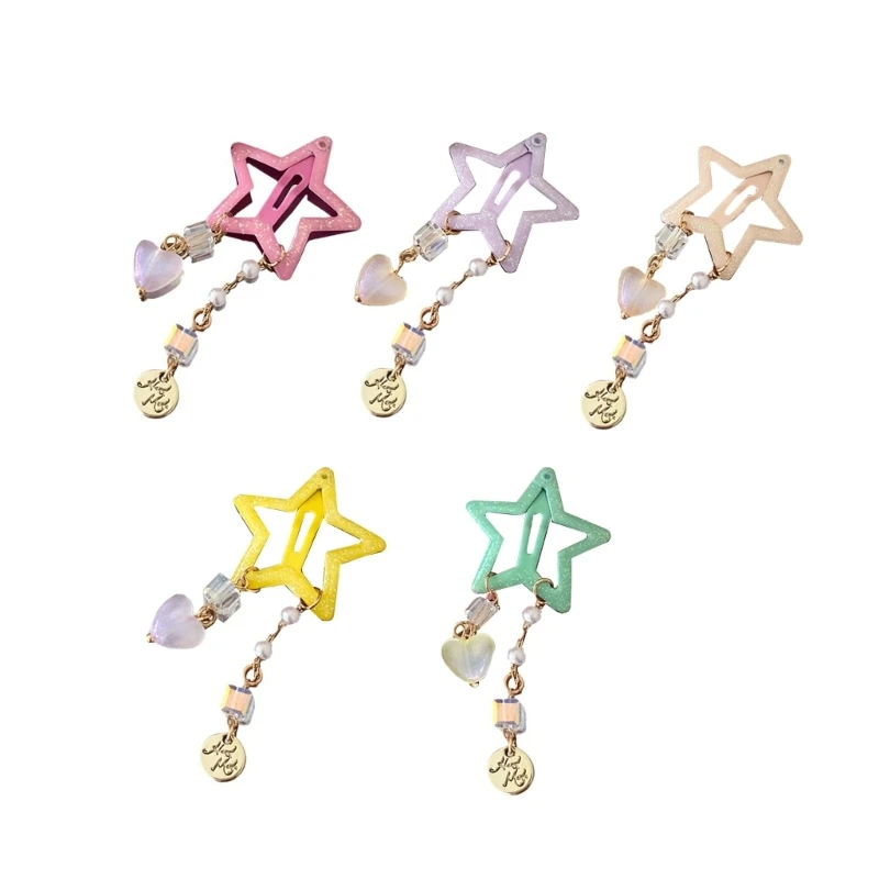 

MXMB Colorful Tassels Hairclips Hair Clips Pins for Girls and Women Barrettes Fashionable Clip