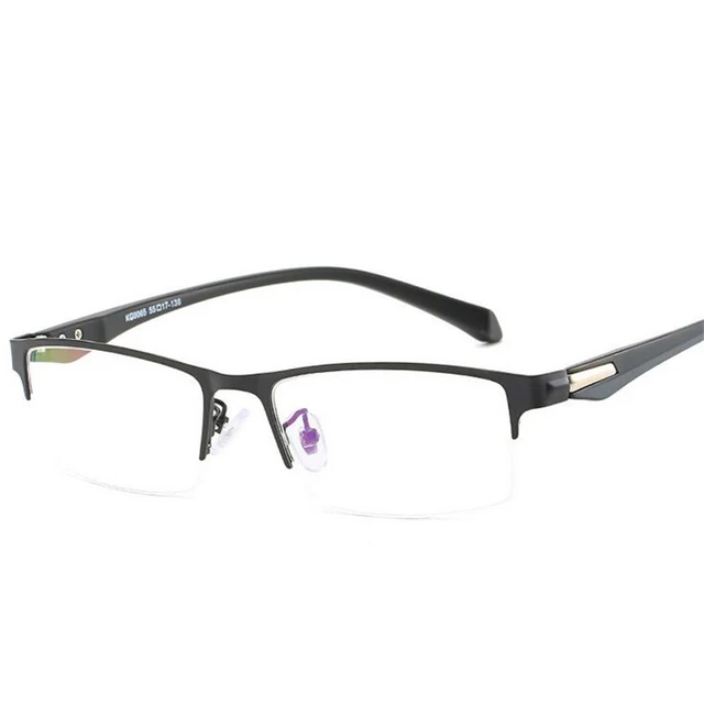 2021Retro Myopia Glasses Women Men Half Metal Frame Student Finished Short-sighted Eyewear -1 -1.5 -2 -2.5 -3 -3.5 -4 -5 -5.5 -6