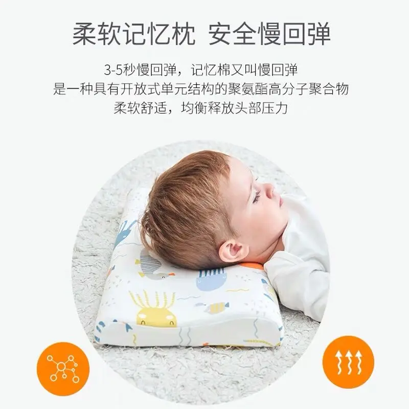 Children Pillow, Memory Foam Pillow , Bedding, Kid Sleep More Peacefully, Besigned For 3-12 Years , Children Sleep Neck  Pillow 3