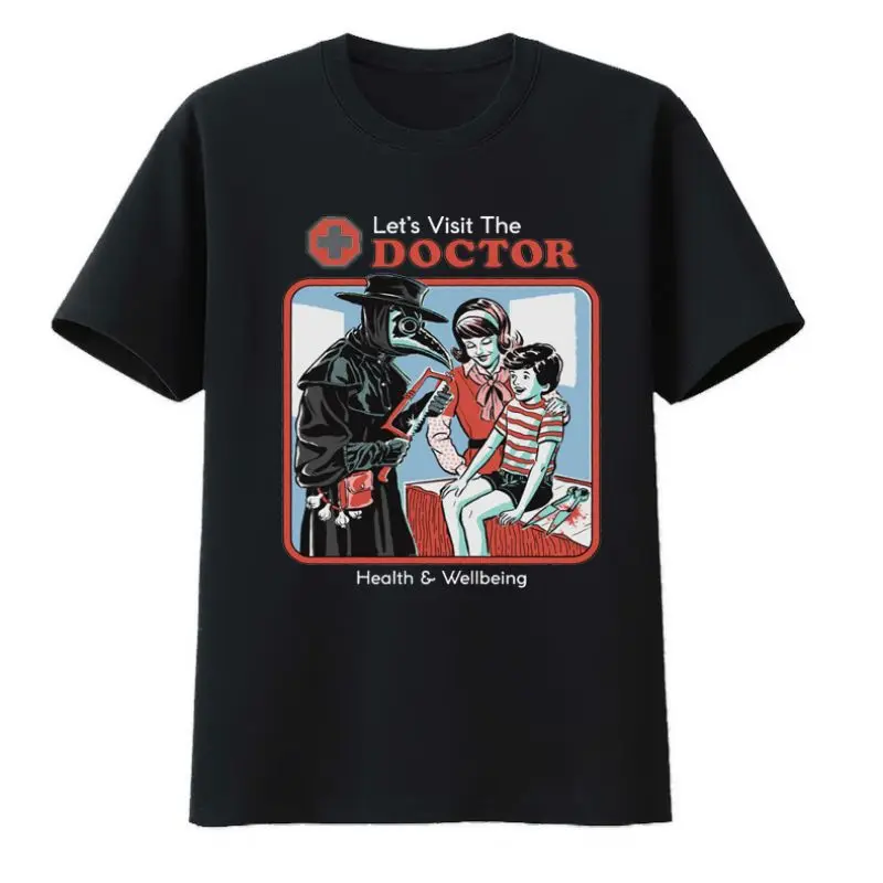 

Let's Visit The Doctor Cotton T-shirts Health and Wellbeing Men's Short Sleeve T-shirt Camisa Zevity Top Y2k Clothing Kpop Tech