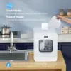 Portable Countertop Dishwasher with 5L Water Tank, Mini Dishwasher with 14.6” Ultra-Narrow Design, 9 Programs, 24H White 4