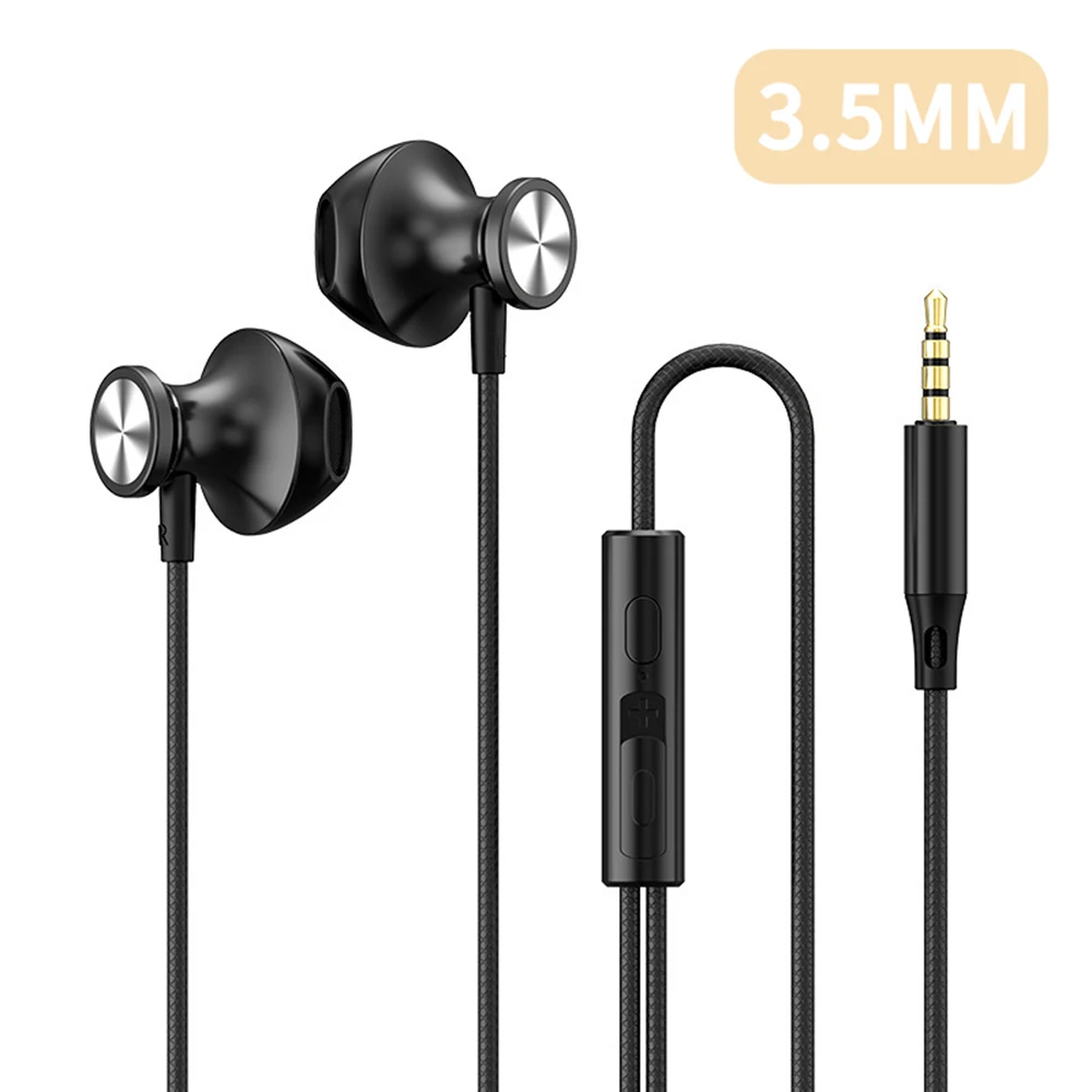 Enhanced Surround Sound Bass Waterproof In-Ear Wired Sports Headphones with Microphone
